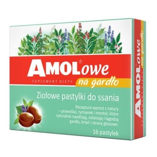 Amolowe na gardło 16 pastylek