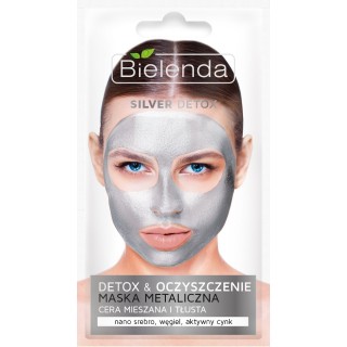 Bielenda SILVER DETOX Detoksykująca Maseczka do cery mieszanej i tłustej 8 g