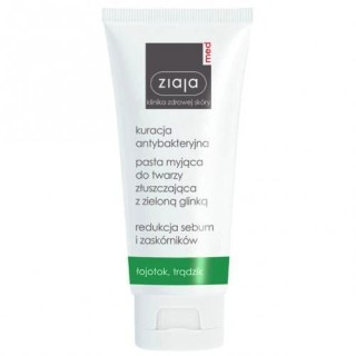 Ziaja Med Kuracja antybakteryjna pasta myjąco-złuszczająca z glinką zieloną 75 ml
