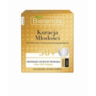Bielenda KURACJA MŁODOŚCI Liftingujący krem przeciwzmarszczkowy 50+ dzień/ noc 50 ml