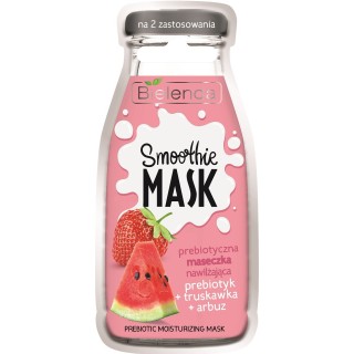 Bielenda Smoothie Mask maseczka nawilżająca Prebiotyk + Truskawka + Arbuz 10 g