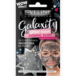 Eveline Glitter Mask Black Maseczka oczyszczająca do twarzy 10 ml
