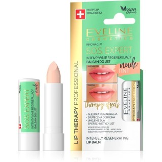 Eveline Lip Therapy S.O.S EXPERT balsam do ust regenerujacy nude color 4 g