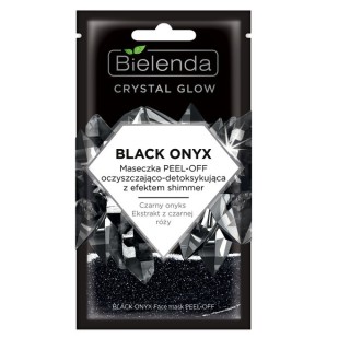 Bielenda Crystal Glow Black Onyx Maska do twarzy Peel-Off oczyszczająco-detoksykująca 8 g