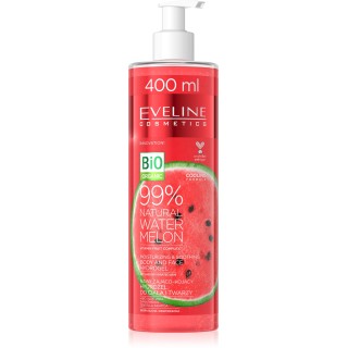 Eveline Natural Watermelon Nawilżająco - kojący Hydrożel do ciała i twarzy 400 ml