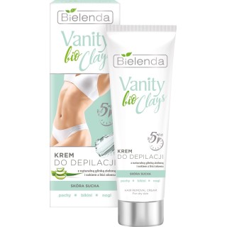 Bielenda VANITY BIO CLAYS Krem do depilacji z zieloną glinką 100 ml