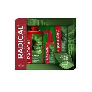 Farmona Zestaw Radical Wzmacniający 3 elementy Szampon do włosów 400 ml + Odżywka do włosów 100 ml + Serum do włosów 100