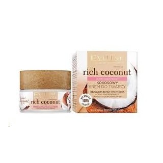Eveline Rich Coconut Ultra-odżywczy Kokosowy Krem do twarzy 50 ml