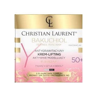 Eveline Christian Laurent Bakuchiol Antygrawitacyjny Krem-lifting aktywnie modelujący 50+ dzień/noc 50 ml