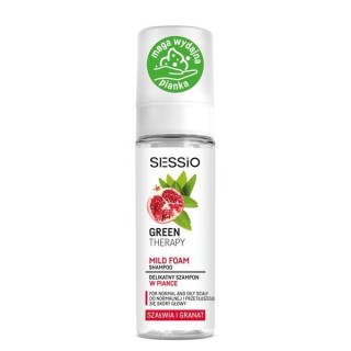Sessio Green Therapy Delikatny Szampon do włosów w piance Szałwia i Granat 175 g