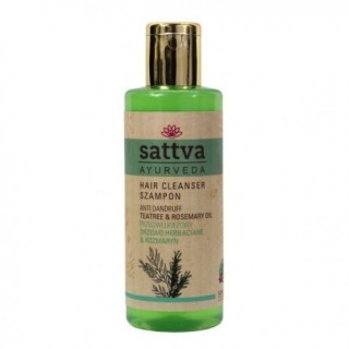 Sattva Ayurveda Szampon ziołowy przeciwłupieżowy Drzewo Herbaciane & Rozmaryn 210 ml