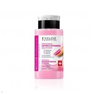Eveline Nail Therapy 3w1 Profesjonalny Zmywacz do paznokci bezacetonowy 190 ml