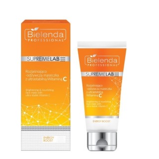 Bielenda Professional SUPREMELAB Energy Boost Maseczka rozjaśniająco-odżywcza z ultrastabilną Witaminą C 70 ml