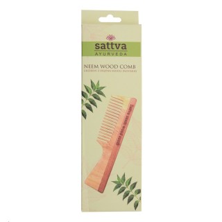 Sattva Ayurveda Grzebień z Drzewa Miodli indyjskiej Single 19 cm 1 sztuka