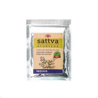 Sattva Ayurveda Naturalna ziołowa Farba do włosów Indigo 10 g