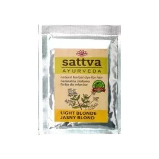 Sattva Ayurveda Naturalna ziołowa Farba do włosów Jasny Blond 10 g