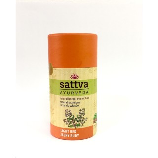 Sattva Ayurveda Naturalna ziołowa Farba do włosów Jasny Rudy 150 g