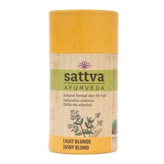 Sattva Ayurveda Naturalna ziołowa Farba do włosów Jasny Blond 150 g