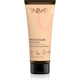 ONLYBIO Pinch of Glow Peeling enzymatyczny rozświetlający Woda pomarańczowa & Papaina 75 ml