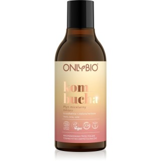 ONLYBIO Kombucha matujący Płyn micelarny Brzoskwinia & Zielona hebata 300 ml