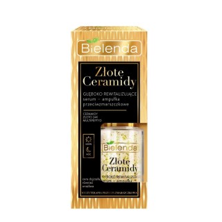 Bielenda ZŁOTE CERAMIDY Serum-ampułka do twarzy przeciwzmarszczkowe głęboko rewitalizujące 15 ml