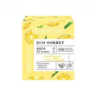 Bielenda ECO SORBET Krem do twarzy nawilżająco-rozświetlający Ananas 50 ml
