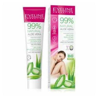 Eveline 99% Natural Aloe Vera ultradelikatny Zestaw do depilacji twarzy i podbródka 20 ml