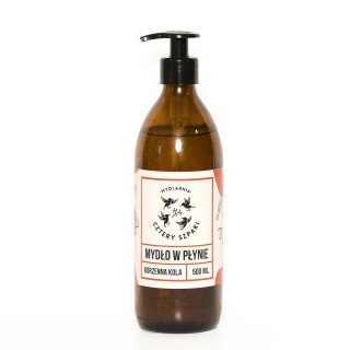 Mydlarnia Cztery Szpaki naturalne Mydło w płynie Korzenna Kola 500 ml