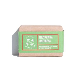 Mydlarnia Cztery Szpaki naturalne Mydło Truskawka i Werbena 110 g