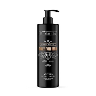 Bielenda ONLY FOR MEN BARBER EDITION Żel do mycia twarzy dla mężczyzn odświeżająco-oczyszczający 190 g
