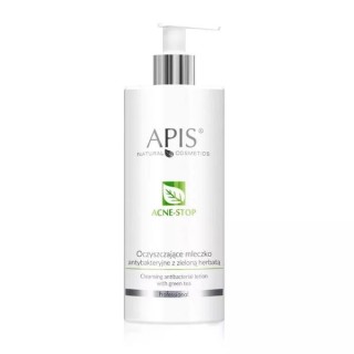 Apis Acne-Stop oczyszczające Mleczko antybakteryjne z zieloną herbatą 500 ml