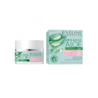 Eveline Organic Aloe nawilżająco-łagodzący Krem-żel do twarzy 50 ml
