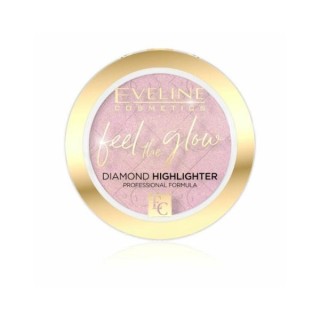 Eveline Feel the Glow Rozświetlacz do twarzy /03/ Rose Gold 4,2 g