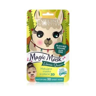 Eveline Magic Mask matująca Maska w płacie 3D Llama Queen 1 sztuka