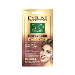 Eveline Bio Organic Perfect Skin silnie rewitalizująca Maseczka bankietowa do twarzy z ekstraktem z Kawy 8 ml