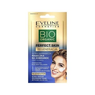 Eveline Bio Organic Perfect Skin ultra naprawcza Maseczka do twarzy na dobranoc z Bio Oliwką 8 ml