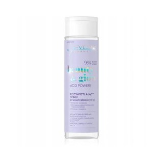 Eveline Beauty & Glow Acid Power! rozświetlający Tonik z kwasem glikolowym 5% 200 ml