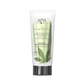 Apis Cannabis Home Care regenerująca Maska do rąk z olejem z konopi i masłem shea 200 ml