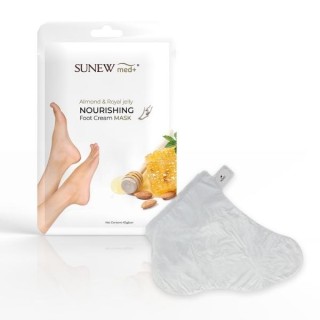 Sunew Med+ intensywnie regenerująca Maska do stóp Słodki Migdał i Mleczko Pszczele
