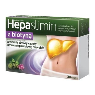 Hepaslmin z Biotyną 30 tabletek