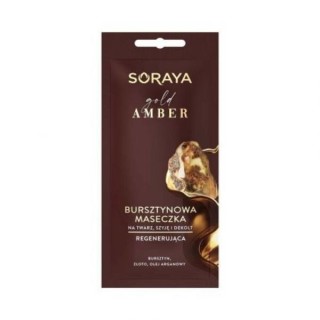 Soraya Gold Amber Bursztynowa Maseczka regenerująca na twarz, szyję i dekolt 8 ml