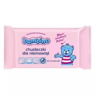 Bambino Chusteczki nawilżające i pielęgnacyjne dla niemowląt i dzieci 63 sztuk