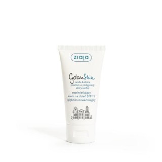 Ziaja GdanSkin rozświetlająćy Krem do twarzy na dzień SPF15 głęboko nawadniający 50 ml