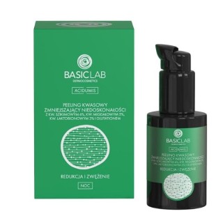 BasicLab Acidumis Peeling kwasowy zmiejszający niedoskonałości redukcja i zwężenie 30 ml