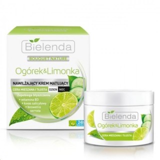 Bielenda Ogórek & Limonka nawilżająco-matujący Krem do twarzy dzień/noc 50 ml