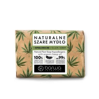 Barwa Naturalne Szare mydło hipoalergiczne z olejem konopi