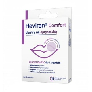 Heviran Comfort Plasty na opryszczkę 15 sztuk