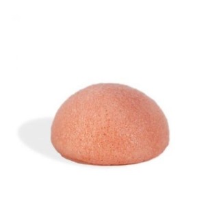 Mohani Konjac Sponge naturalna Gąbka do mycia i masazu twarzy z różową glinką 1 sztuka