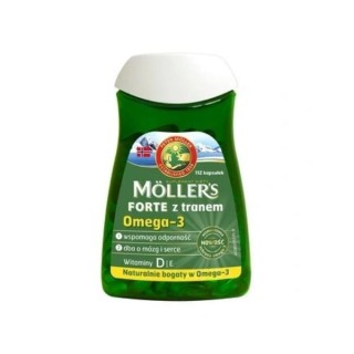 Moller's Forte z Tranem Omega-3 112 kapsułek