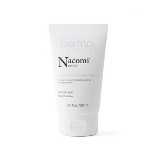 Nacomi Next Level Dermo oczyszczająco-łagodzący Krem do ciała z kwasem salicylowym i Niacynamidem 100 ml Nacomi Next Level Dermo oczyszczająco-łagodzący Krem do ciała z kwasem salicylowym i Niacynamidem 100 ml